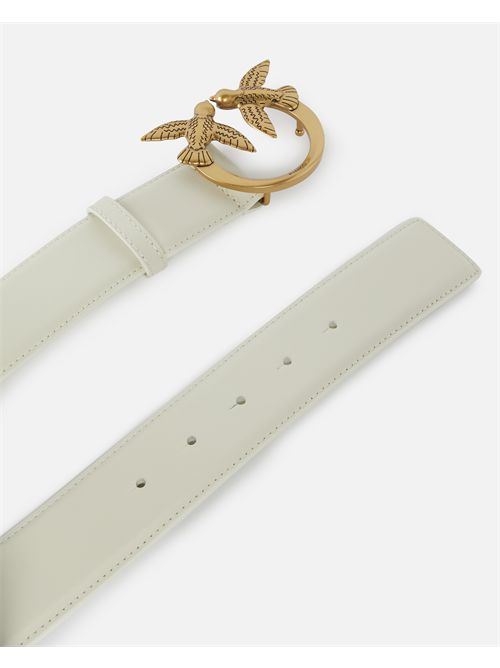 Cintura alta Love Birds in pelle 4cm PINKO | 100120A0F1/Z14Q